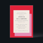 Convites Classe Vermelha Cor-de-Rosa Moderna<br><div class="desc">Convite à Festa de formatura Vermelha Cor-de-Rosa-Cor-de-Cor-de-Cor-de-Cor-de-Cor-de-Cor-de-Cor-de-Cor-Rosa-Geométrica Moderna com Na moda Escolar e Graduação Ano</div>