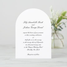 Classic Black and White Timeless Wedding