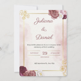 Convites Classic Elegant Wedding Invitation