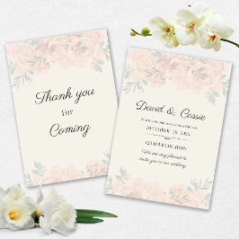 Convites Classic Floral Wedding Invitation
