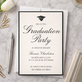 Convites Classic Graduation Invitations 