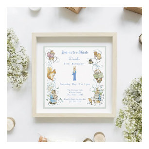Convites Classic Peter the Rabbit Beatrix Potter Birthday