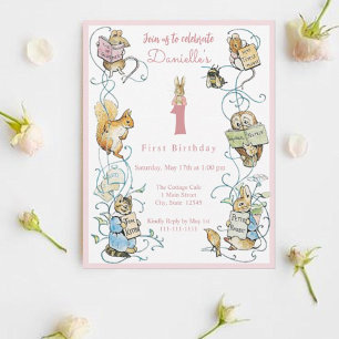 Convites Classic Peter the Rabbit Beatrix Potter Birthday