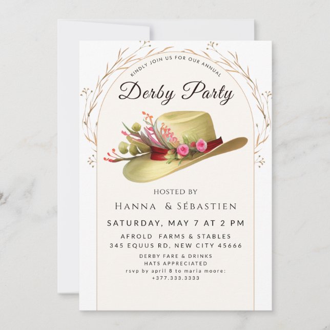 Convites Classic Race Day Celebration (Frente)