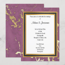 CONVITES CLASSIC REGAL PURPLE DOURADA CAMADA MARÁVEL