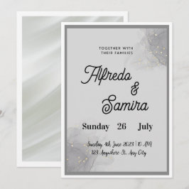 Convites Classic Script Wedding Invitation