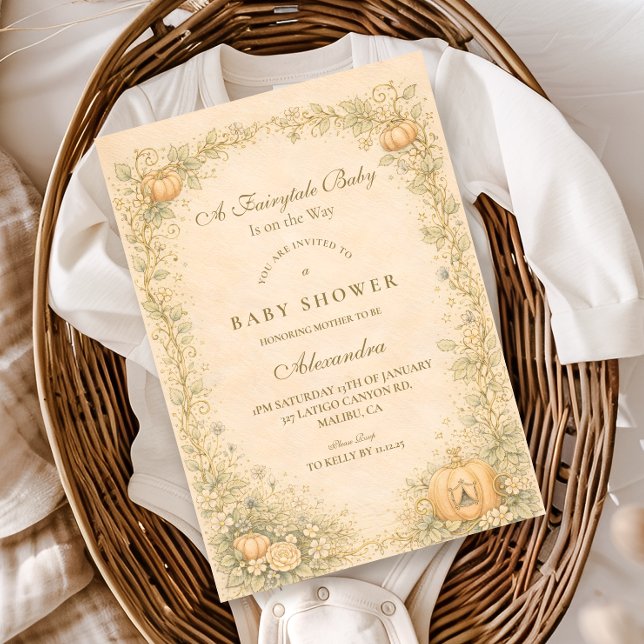 Convites Classic Storybook Elegance Baby Shower (Criador carregado)