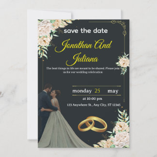 Convites Classic Wedding Invitation 2025"