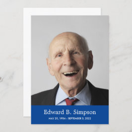 Convites Clássica Celebração Da Vida Com Foto