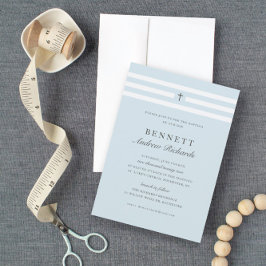 Convites Clássica Elegância Boys Baptism