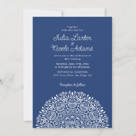 Convites Classical Ornate Art Deco Style Mandala Wedding