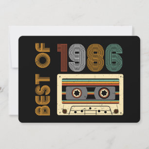 Convites Clássico 1986 Feito em 1986 40º Aniversário 40 Ano