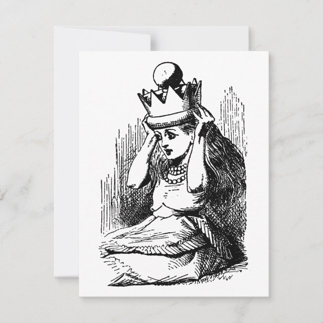 Convites Clássico Alice no País das Maravilhas, Alice com C (Frente)