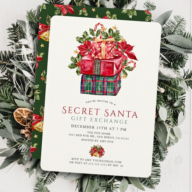 Convites Clássico Assorado Apresenta Festa de Natal (Criador carregado)