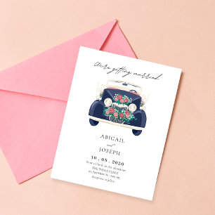 Convites Clássico de Carro de Casamento