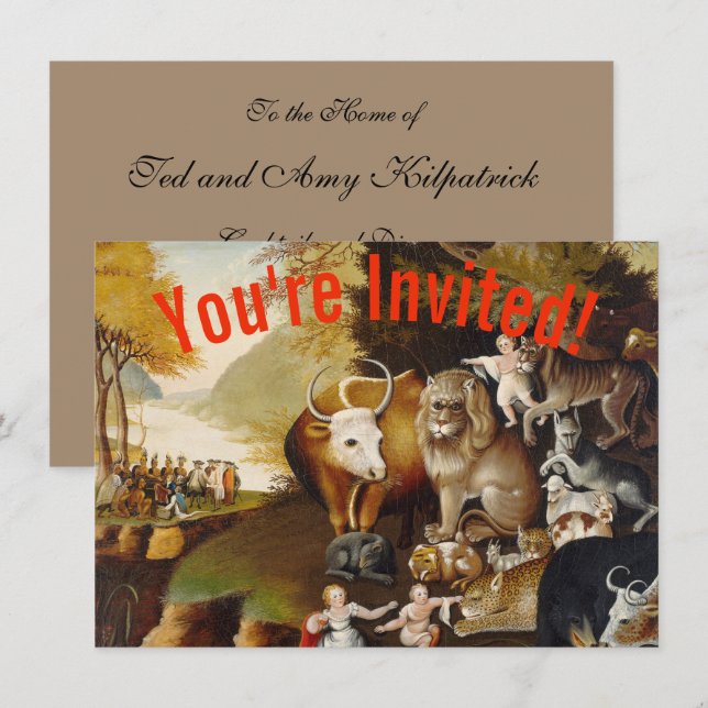 Convites Clássico de Incêndio Animal do Reino Unido (Frente/Verso)