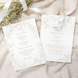 Convites Clássico e Dourado Casamento Verde Detalhes Todos