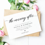 Convites Clássico Elegante Calliografia Script Wedch<br><div class="desc">Clássico Elegante Caligrafia Script Wedch Invitation - perfeito para posto de brunches de casamento ou envio de café da manhã</div>