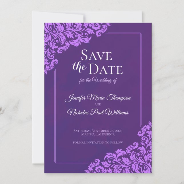 Convites Clássico Elegante Com Ornamentos Florais para Casa (Frente)