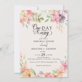 Convites Clássico Floral Moderno Elegante | Jantar de Ensai