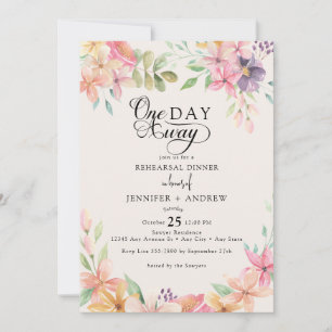Convites Clássico Floral Moderno Elegante Jantar de Ensai