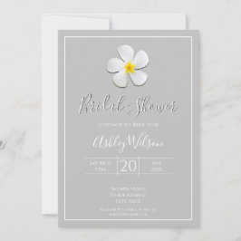 Convites Clássico Formal Moderno, Branco sobre Cinza Leve,