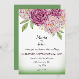 Convites Clássico Mínimo Romântico Chinês Único Elegante