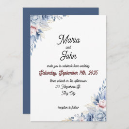 Convites Clássico Mínimo Romântico Chinês Único Elegante