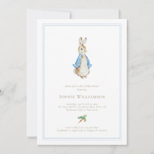 Convites Clássico Peter, o Chá de fraldas do Coelho