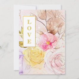 Convites *~ Clássico Romance AR26 Flor QR RSVP Casamento