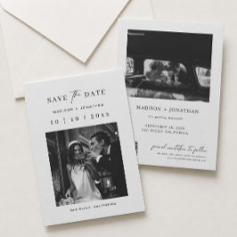 Convites Clássico Save the Date de Casamento