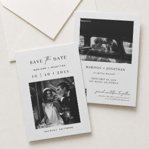 Convites Clássico Save the Date de Casamento