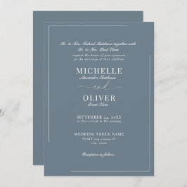 Convites Clássicos de Casamento Moderno da Caligra