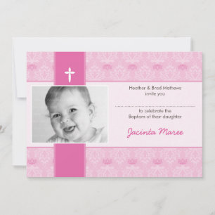 Convites CLASSY BAPTISM CONVIDA: bonito 2L