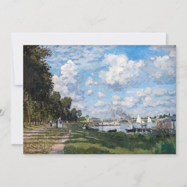 Convites Claude Monet - A Bacia em Argenteuil (Frente)