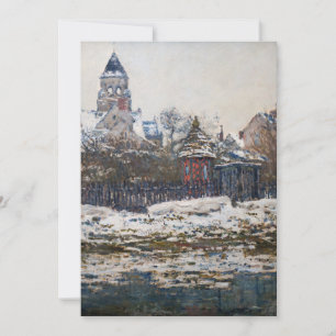 Convites Claude Monet - A Igreja em Vetheuil