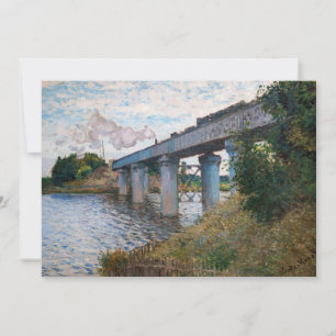 Convites Claude Monet - A Ponte Ferroviária em Argenteuil