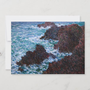 Convites Claude Monet - As Rochas em Belle-Ile, Costa Selva
