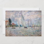 Convites Claude Monet - Boats Regatta na Argentina<br><div class="desc">The Boats Regatta at Argenteuil / Regate a Argenteuil - Claude Monet,  Oil on Canvas,  1874</div>