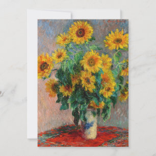 Convites Claude Monet - Buquê de Girassóis