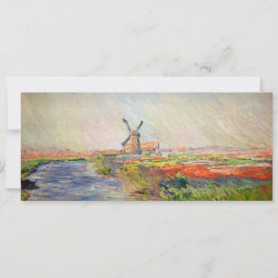 Convites Claude Monet - Campo de Tulipas na Holanda