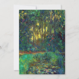 Convites Claude Monet - Canto de um Pond com Lírios