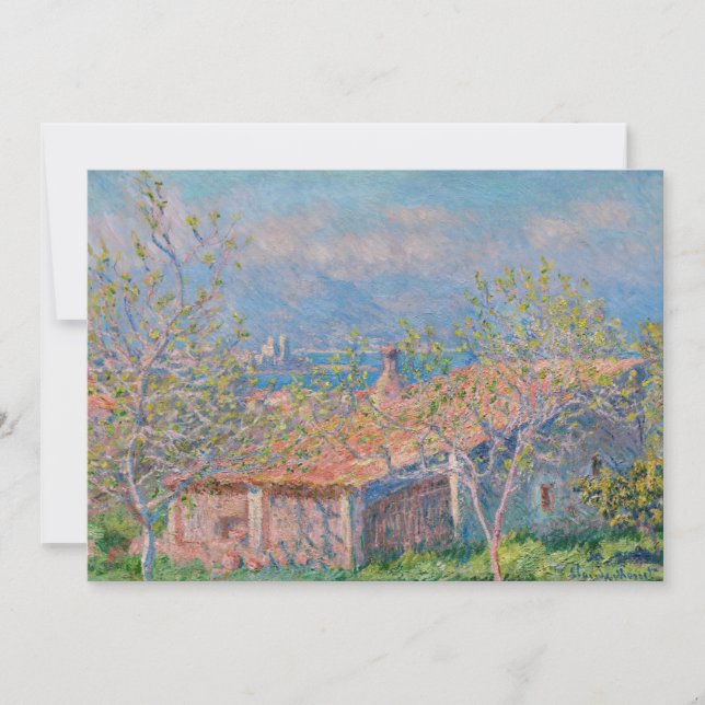 Convites Claude Monet - Casa dos Jardineiros em Antibes (Frente)