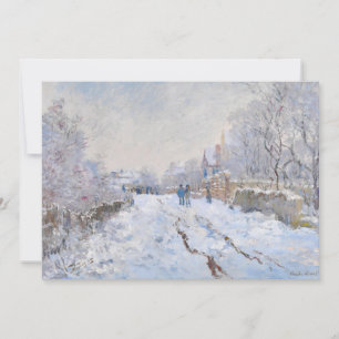Convites Claude Monet - Cena de Neve na Argentina