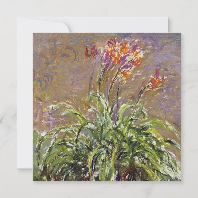 Convites Claude Monet - Hemerocallis (Frente)