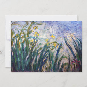 Convites Claude Monet - Íris Amarelas e Roxas