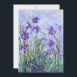 Convites Claude Monet - Lilac Irises / Iris Mauves<br><div class="desc">Lilac Irises / Iris Mauves - Claude Monet,  1914-1917</div>