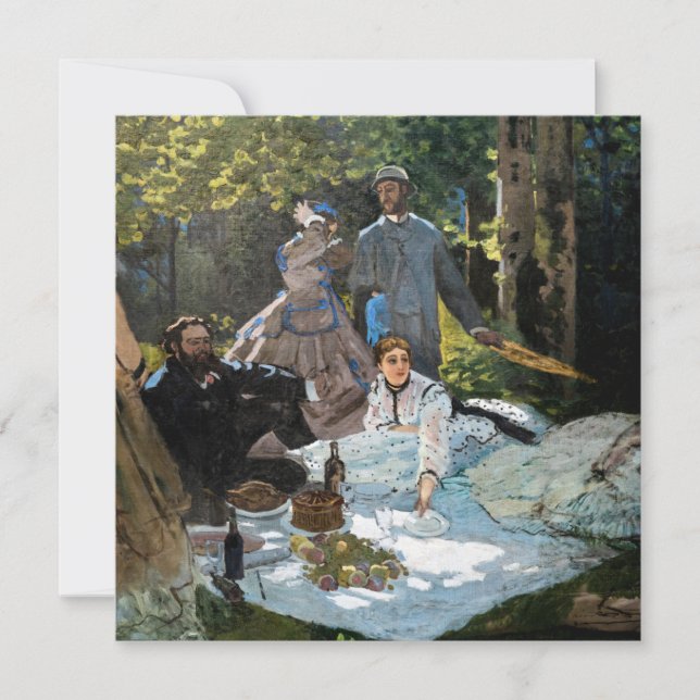 Convites Claude Monet - Luncheon sobre a grama, Painel da D (Frente)