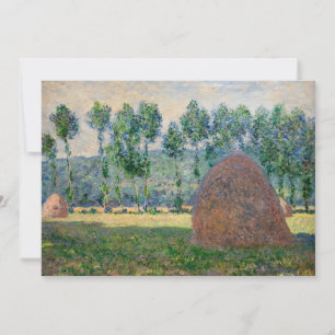 Convites Claude Monet - Medas de feno perto de Giverny