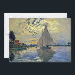 Convites Claude Monet - Navio de vela no Le Petit-Gennevill<br><div class="desc">Navio de vela em Le Petit-Gennevilliers / Voilier au Petit-Gennevilliers - Claude Monet,  1874</div>